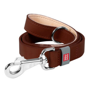 Leather leash (Large) - Brown