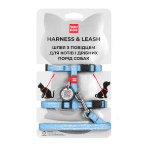 Re-Cotton Harness with Lead (X-Small) - Blue