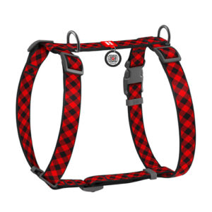Red plaid harness (Large)